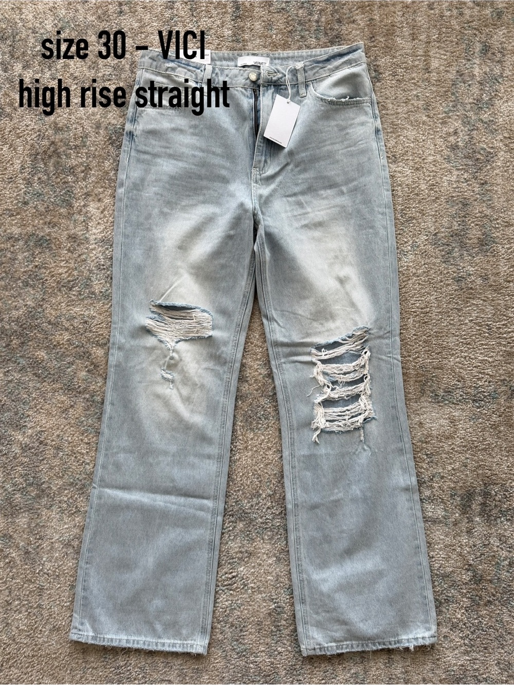 🔸VICI high rise straight jean - size 30